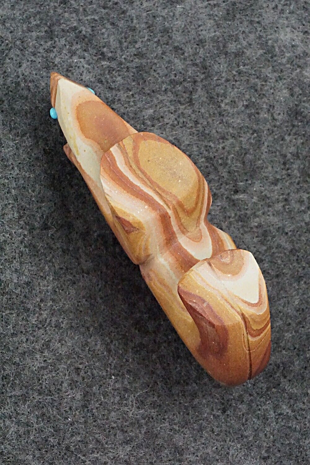Mountain Lion Zuni Fetish Carving - Ronnie Lunasee