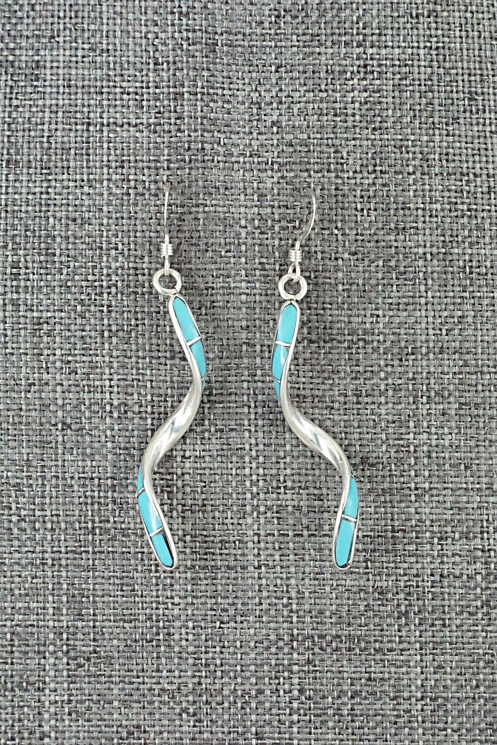 Turquoise & Sterling Silver Earrings - Ira Johnson