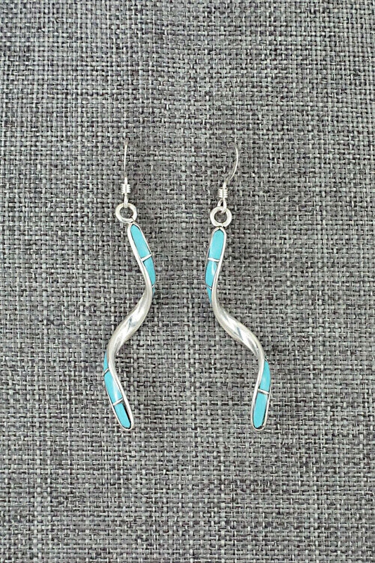 Turquoise & Sterling Silver Earrings - Ira Johnson