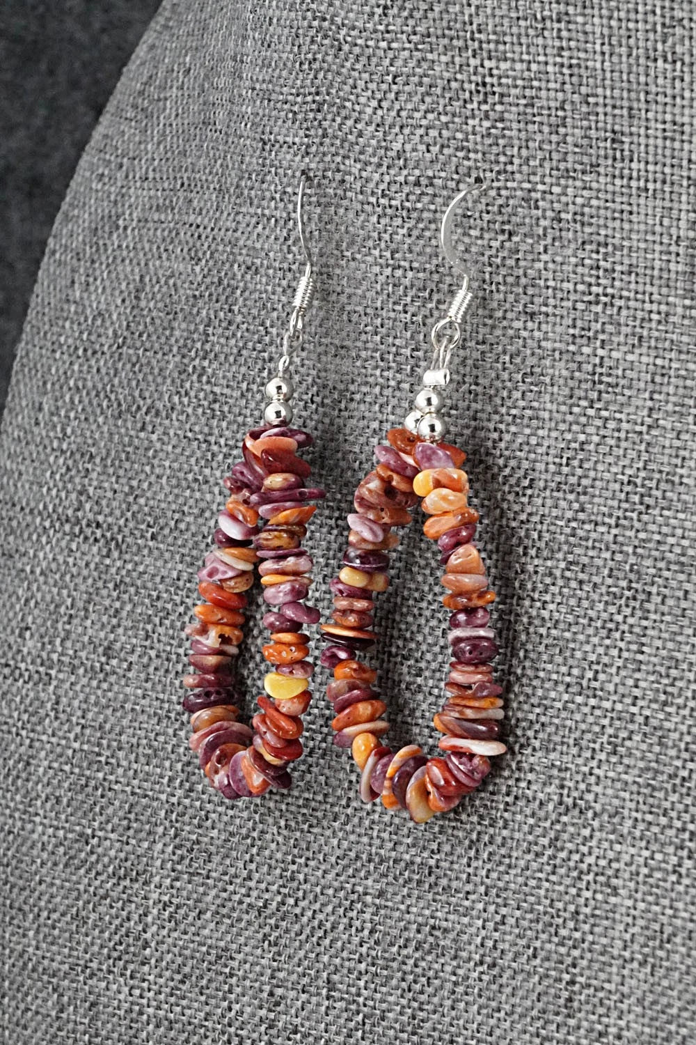 Spiny Oyster, Turquoise & Sterling Silver Necklace Set - Erika Brown