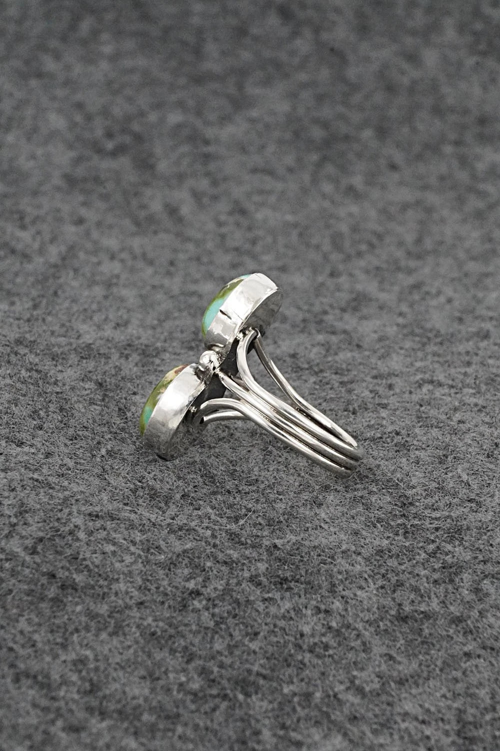 Turquoise & Sterling Silver Ring - Eugene Gruber - Size 6