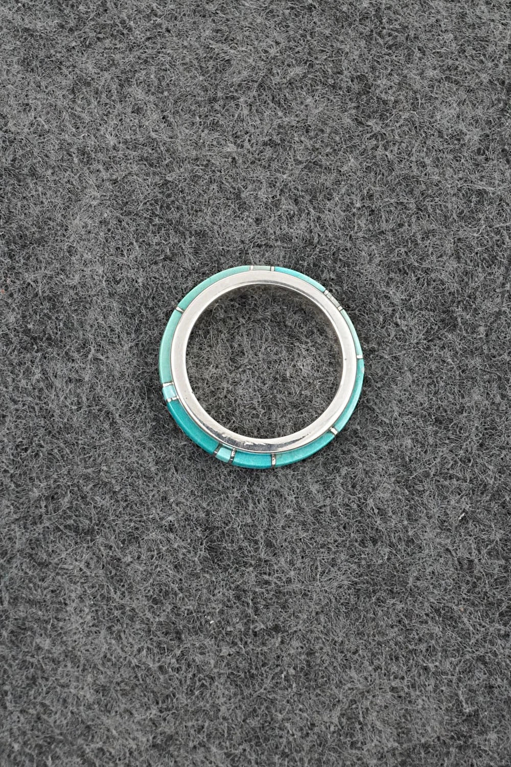 Turquoise & Sterling Silver Ring - Harold Tsosie - Size 6