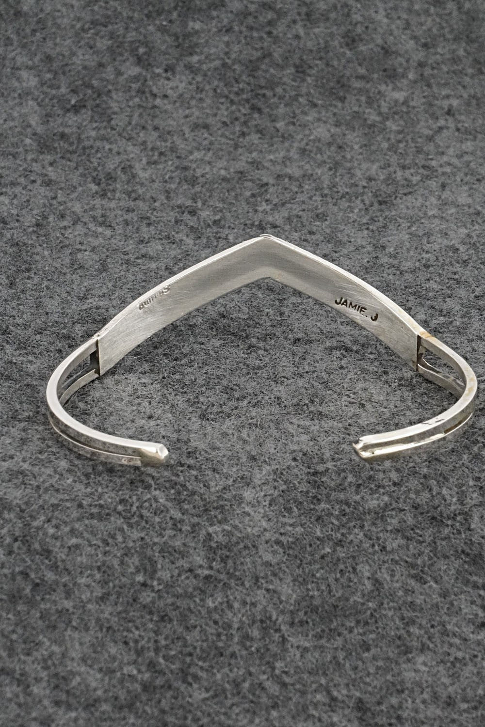 White Buffalo & Sterling Silver Inlay Bracelet - Jamie Johnson