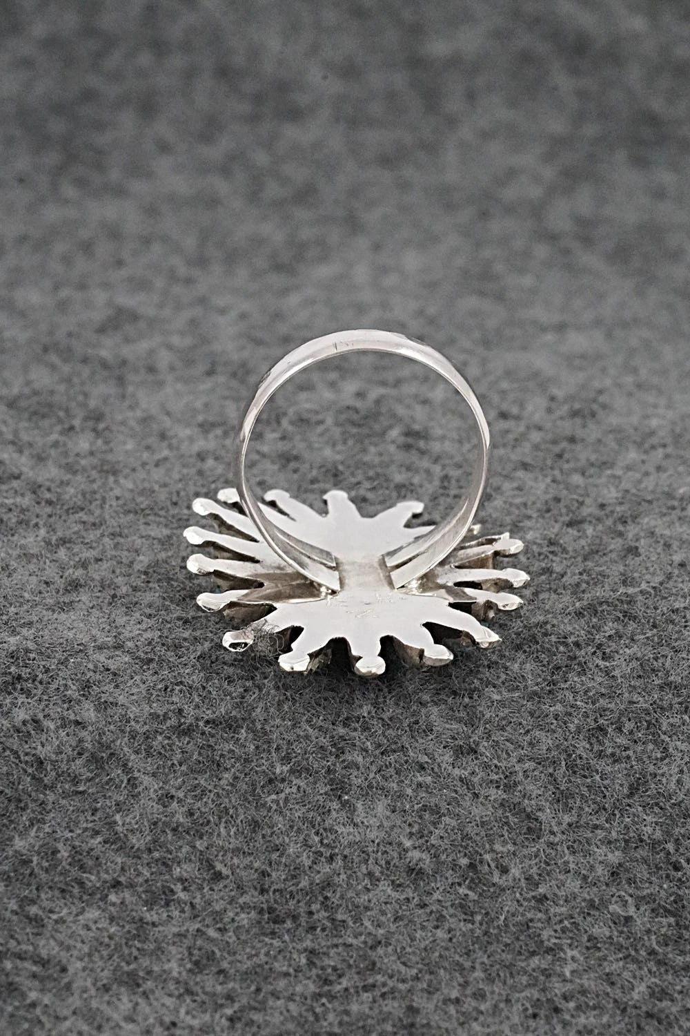 Turquoise & Sterling Silver Ring - Evonne Hustito - Size 9