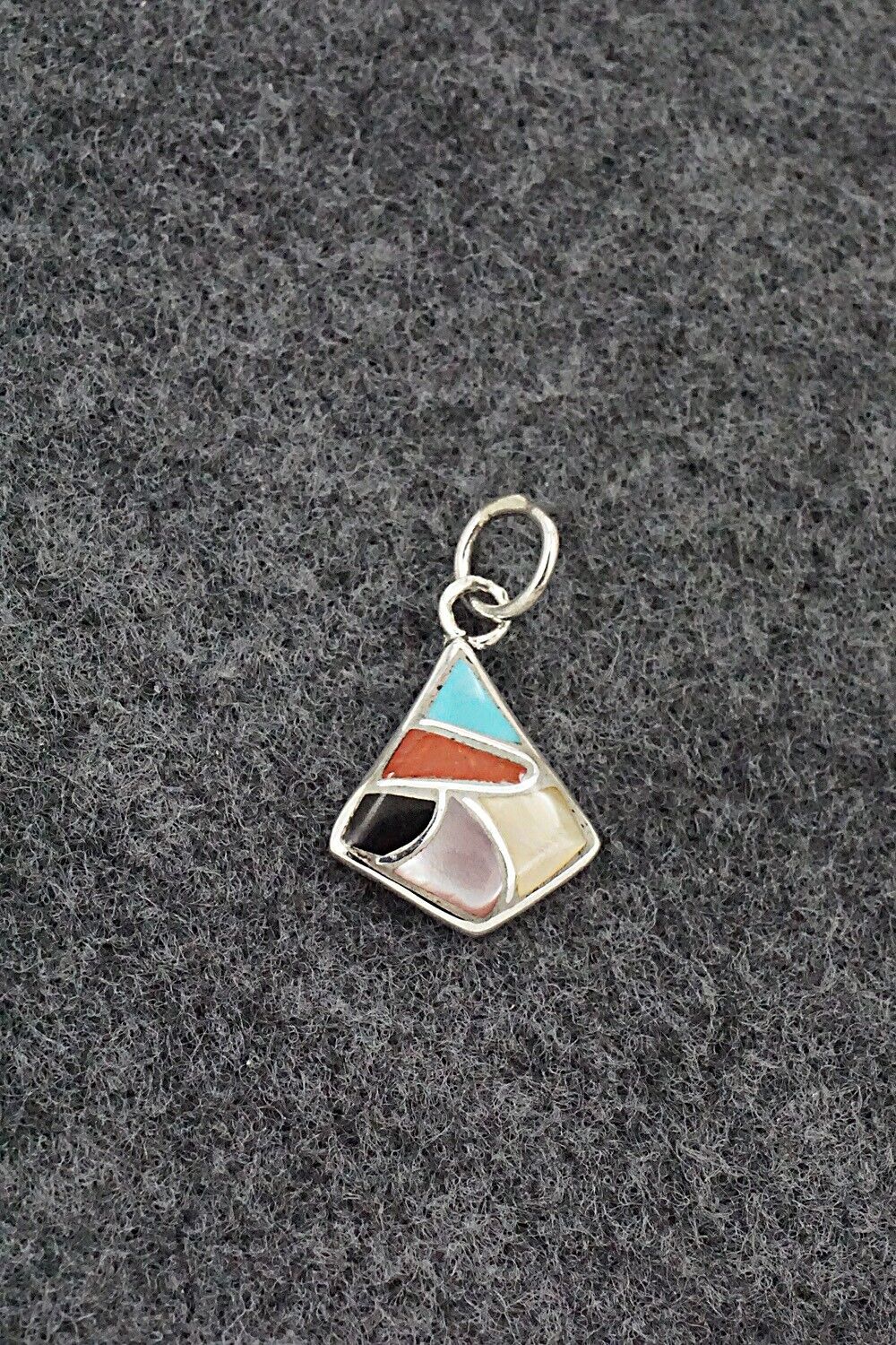 Multi-Stone & Sterling Silver Pendant - Orena Leekya