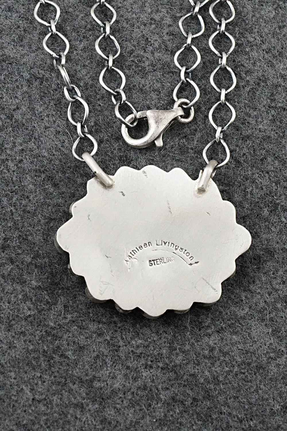 Turquoise & Sterling Silver Necklace - Kathleen Livingston