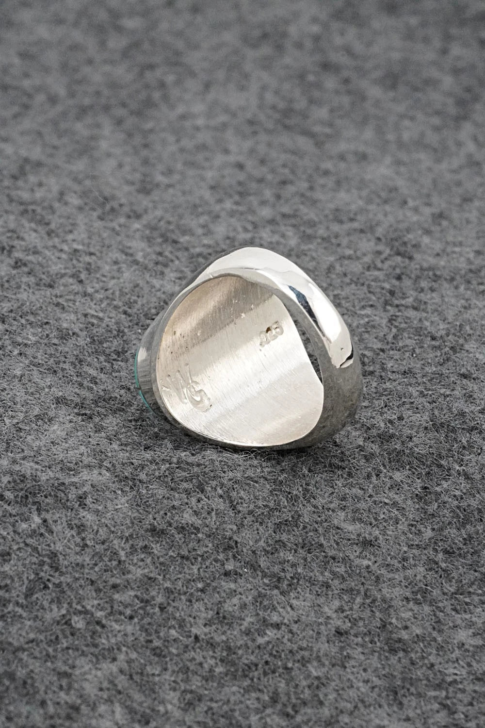 Turquoise & Sterling Silver Ring - Wilbert Gray - Size 9