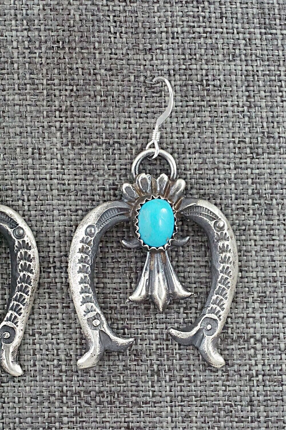 Turquoise & Sterling Silver Earrings - Eva & Linberg Billah