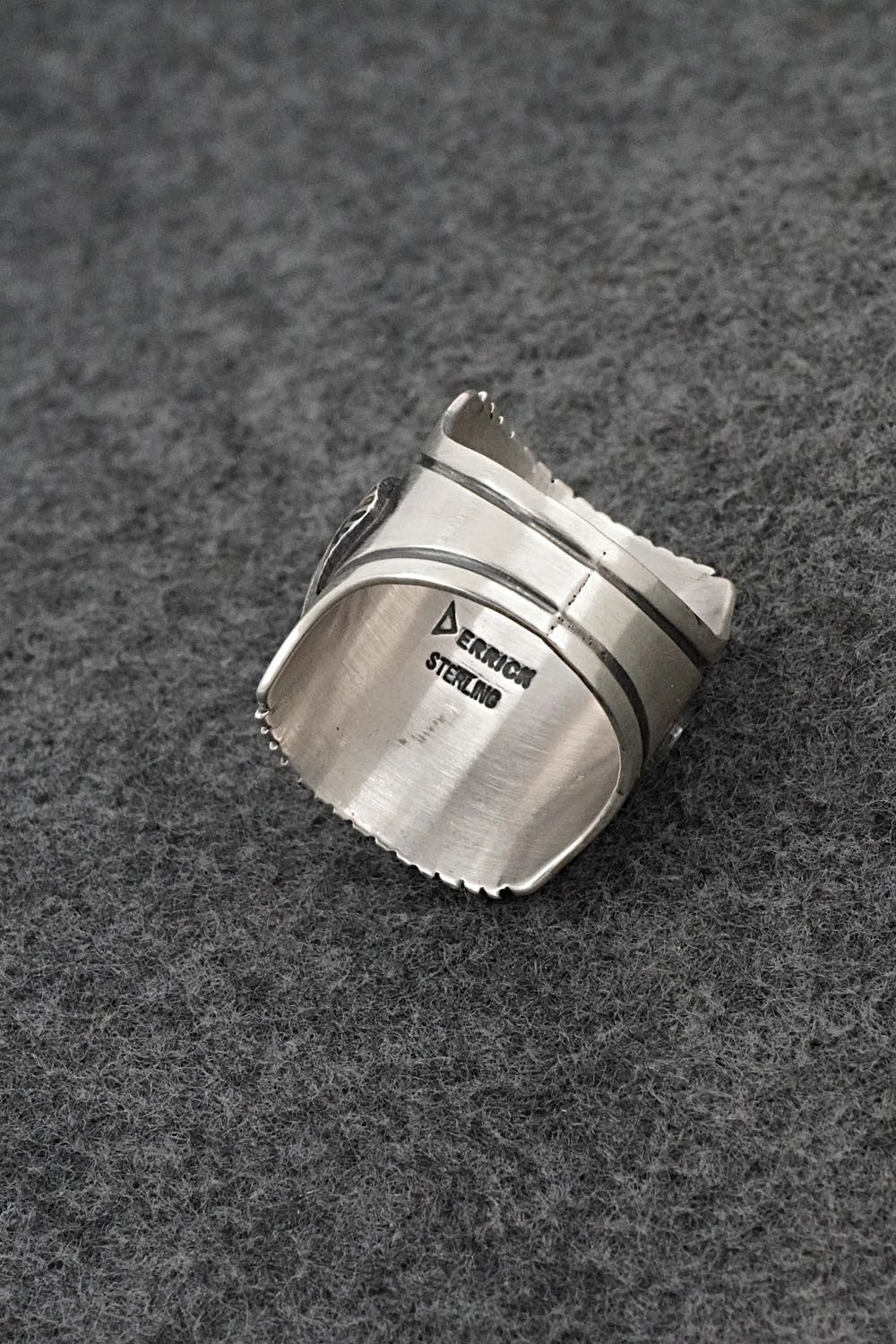 Turquoise & Sterling Silver Ring - Derrick Gordon - Size 10