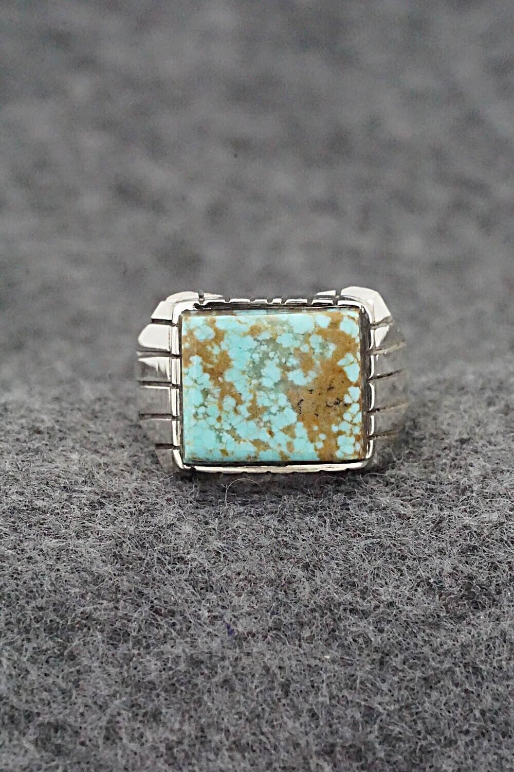 Turquoise & Sterling Silver Ring - Trevor Jack - Size 9.5