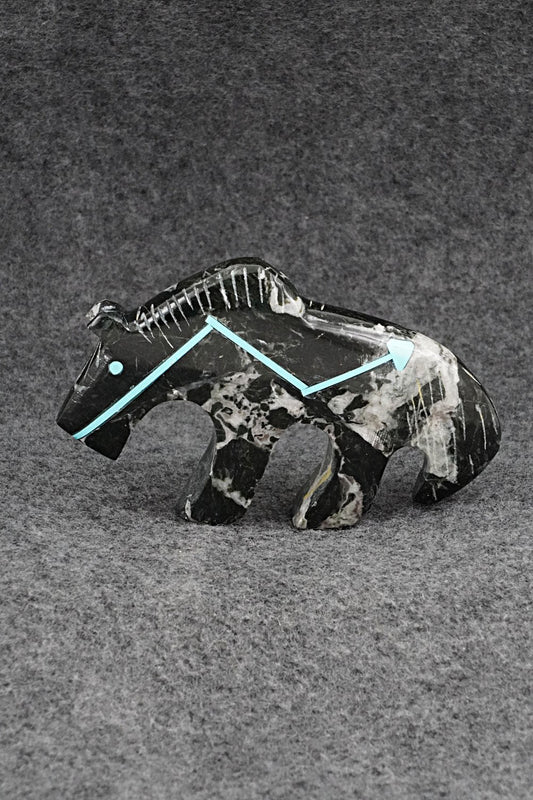 Horse Zuni Fetish Carving - Kenric Laiwakete