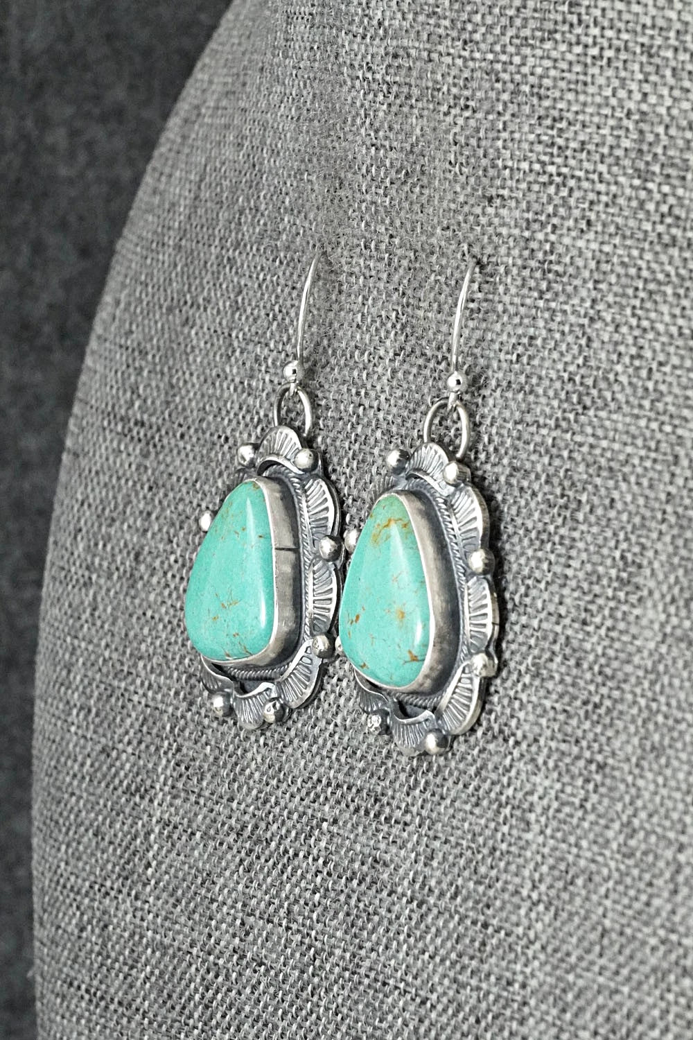 Turquoise & Sterling Silver Earrings - Jackson Hoskie