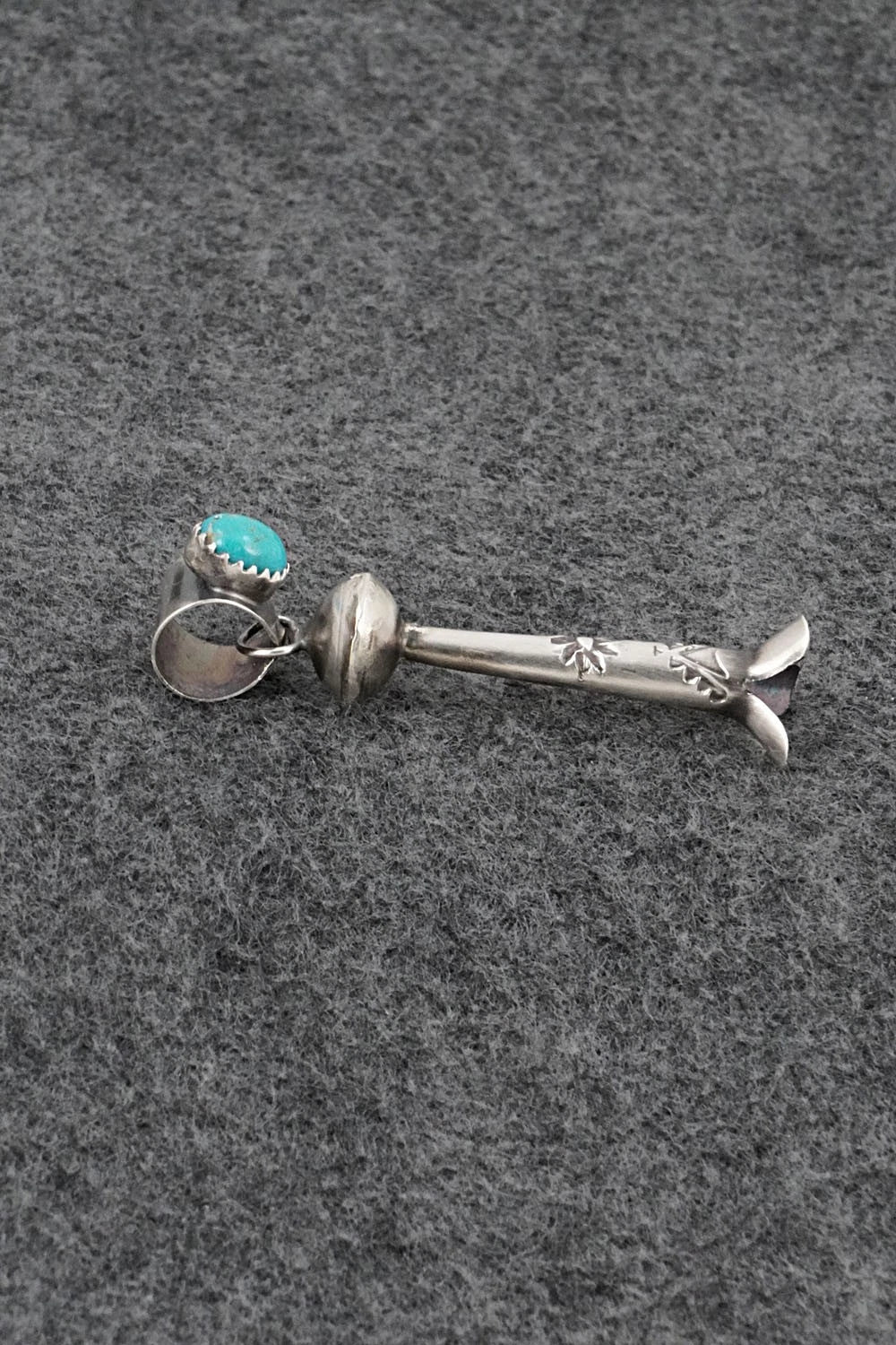 Turquoise & Sterling Silver Pendant - Phil Garcia