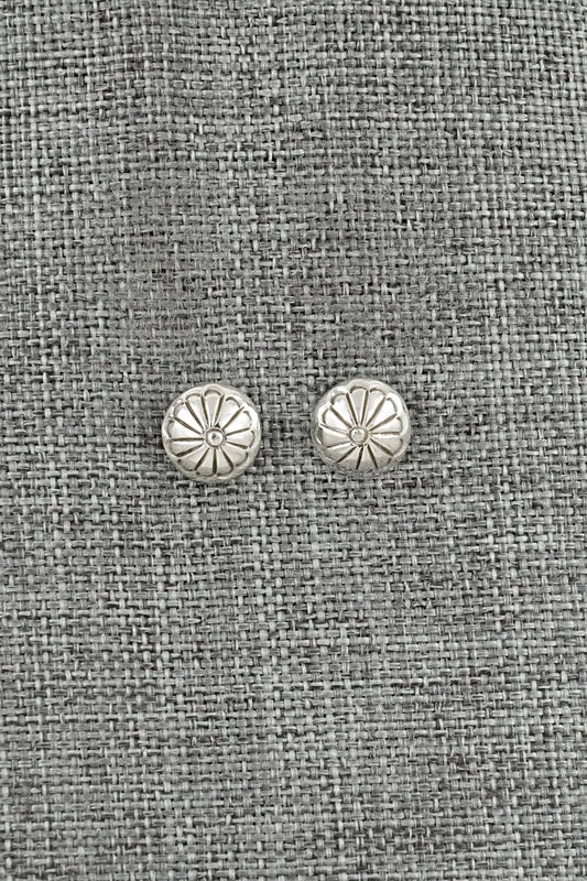 Sterling Silver Earrings - Marie Yazzie