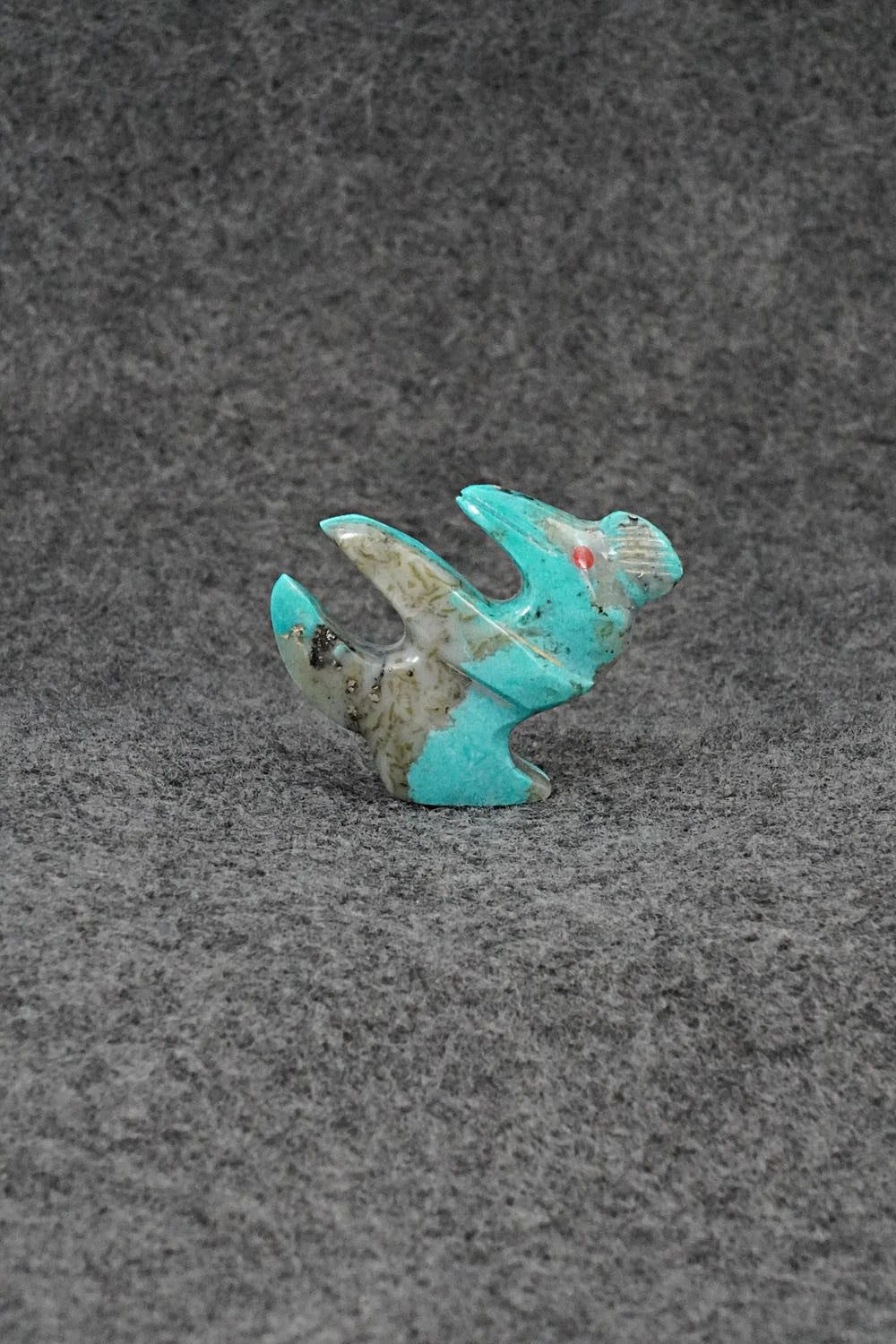 Dinosaur Zuni Fetish Carving - Kenric Laiwakete