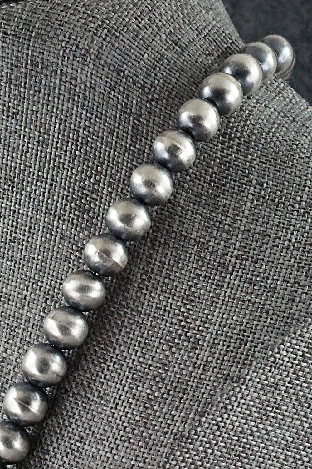 Sterling Silver Navajo Pearl Necklace 30" - Bryannen Halwood