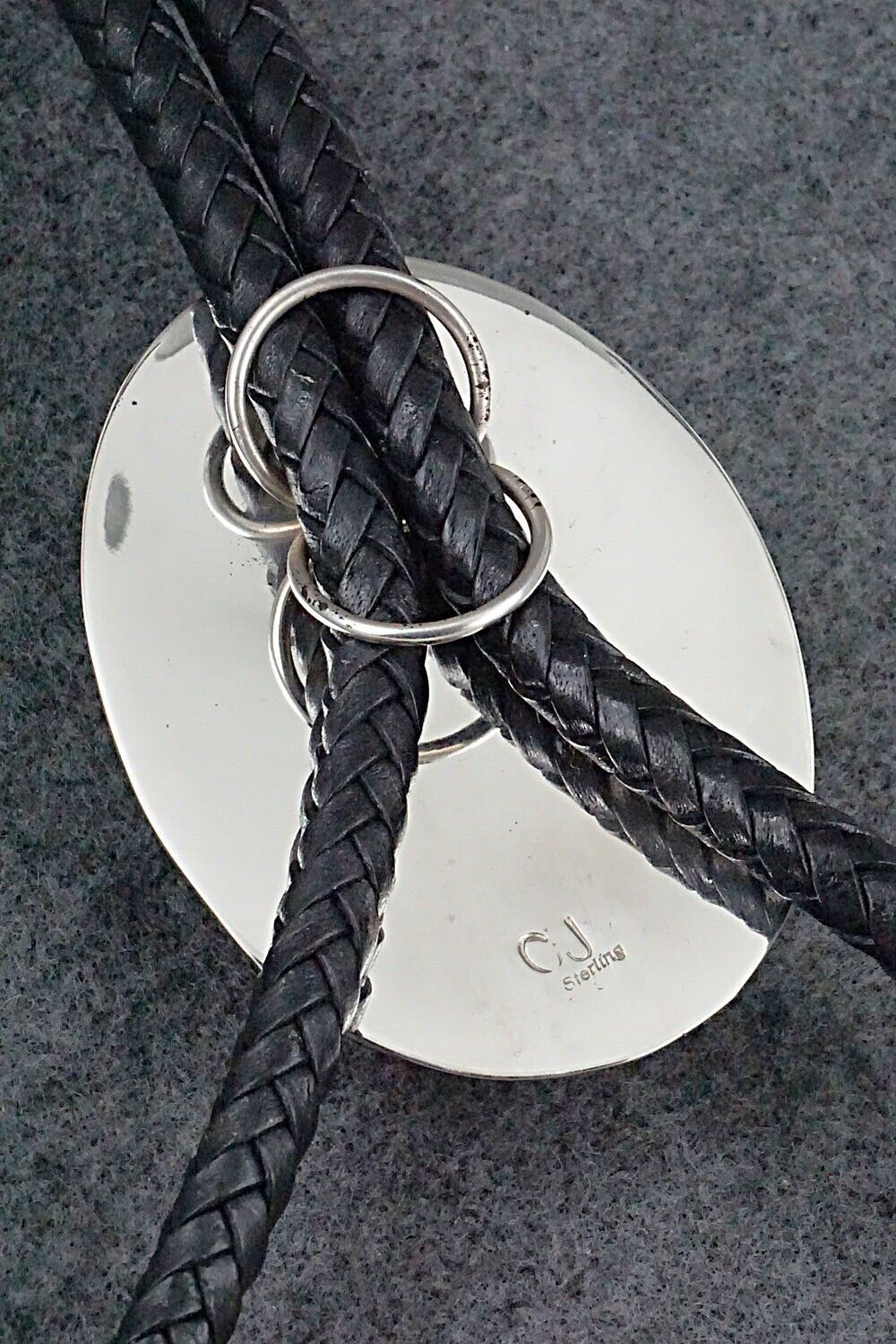Turquoise & Sterling Silver Bolo Tie - Charlie John