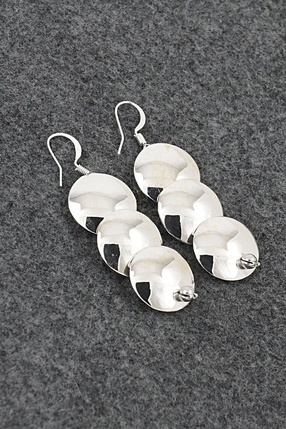 Turquoise & Sterling Silver Earrings - Ina Nez