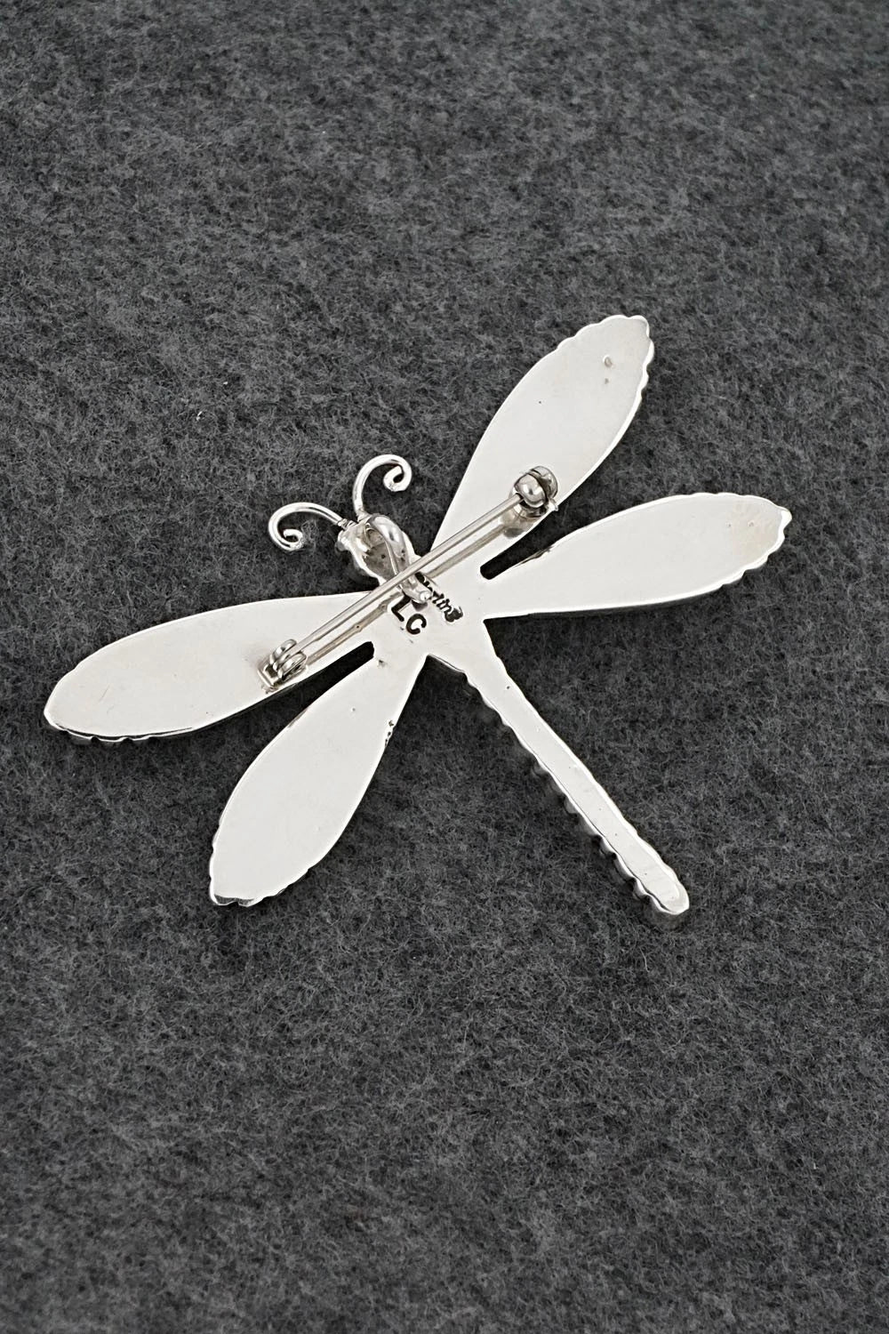 Pink Conch & Sterling Silver Pendant/Pin - Lee Charley