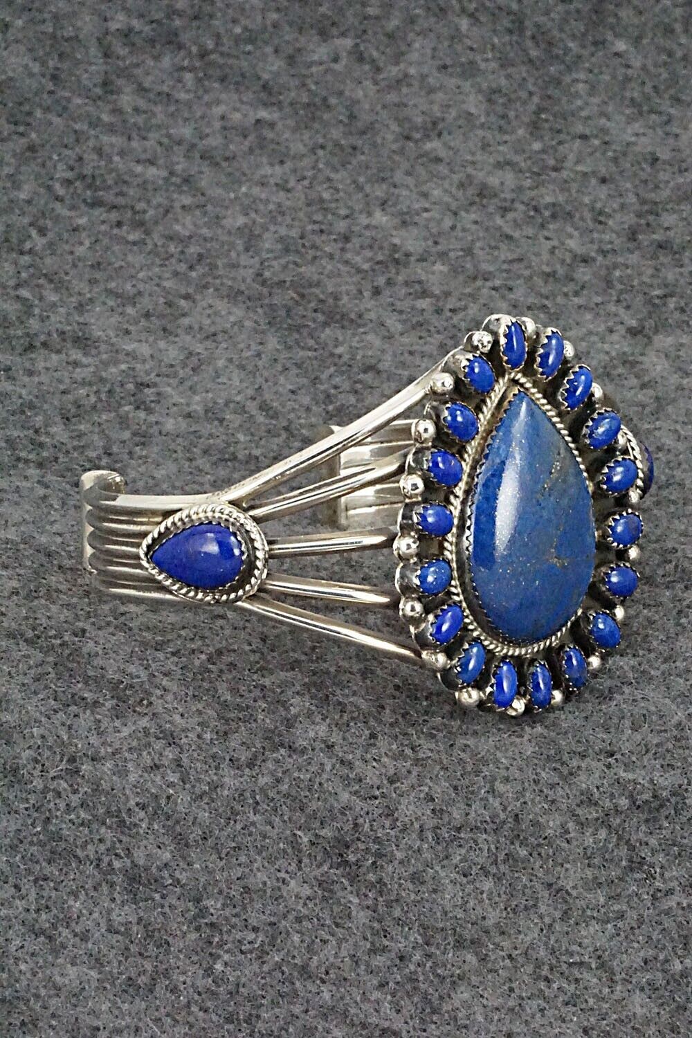 Lapis and Sterling Silver Bracelet - Navajo