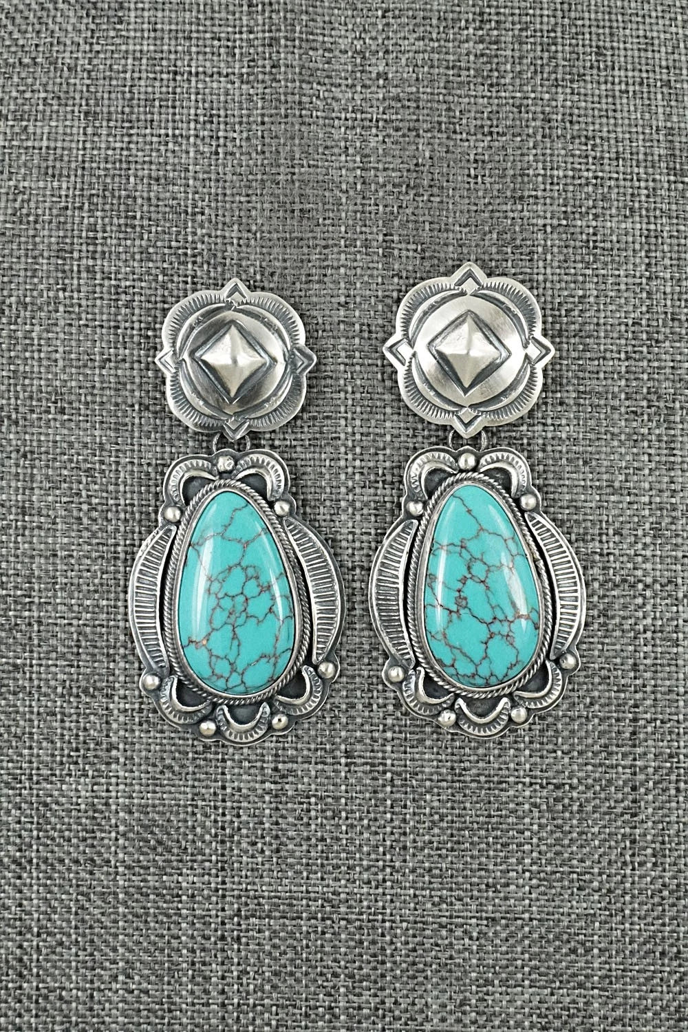 Turquoise & Sterling Silver Earrings - Randy Boyd