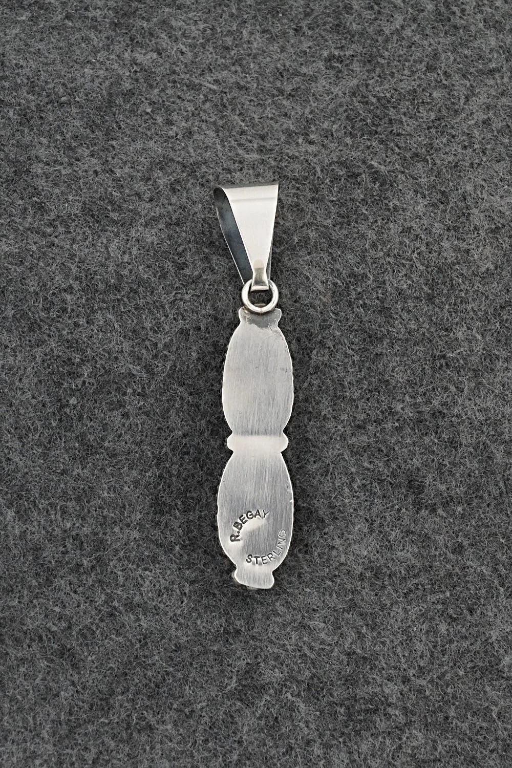 Turquoise & Sterling Silver Pendant - Rena Begay