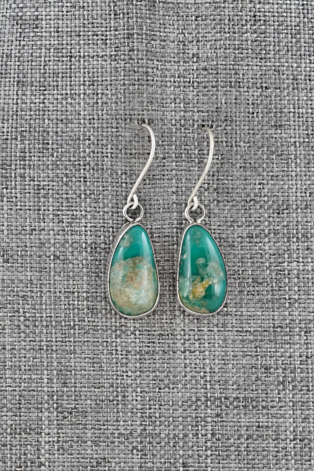 Turquoise & Sterling Silver Earrings - Rosemary Saunders
