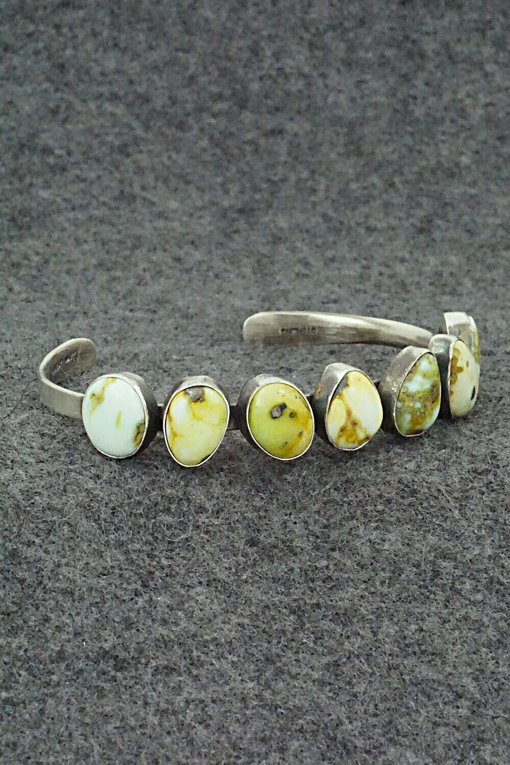 Variscite & Sterling Silver Bracelet - Tom Lewis