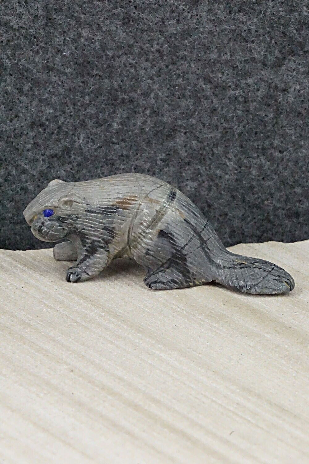 Beaver Zuni Fetish Carving - Lance Cheama