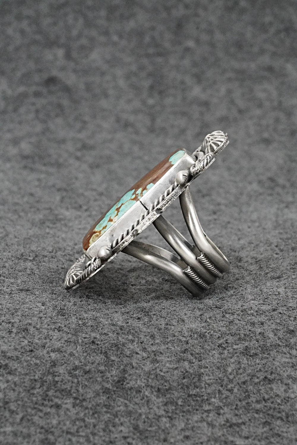 Turquoise & Sterling Silver Ring - Michael Calladitto - Size 9