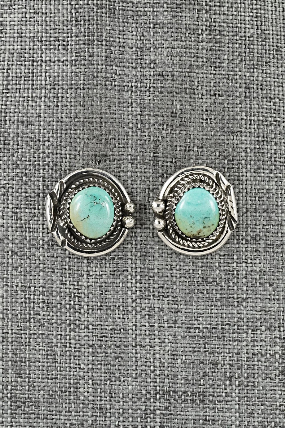 Turquoise & Sterling Silver Necklace and Earrings Set - Phil Nez