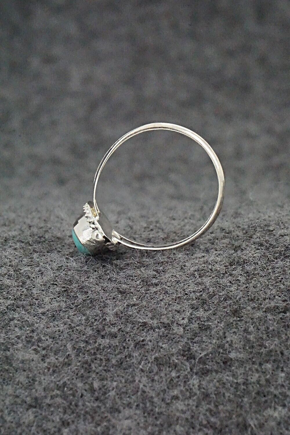 Turquoise & Sterling Silver Ring - Alice Rose Saunders - Size 7