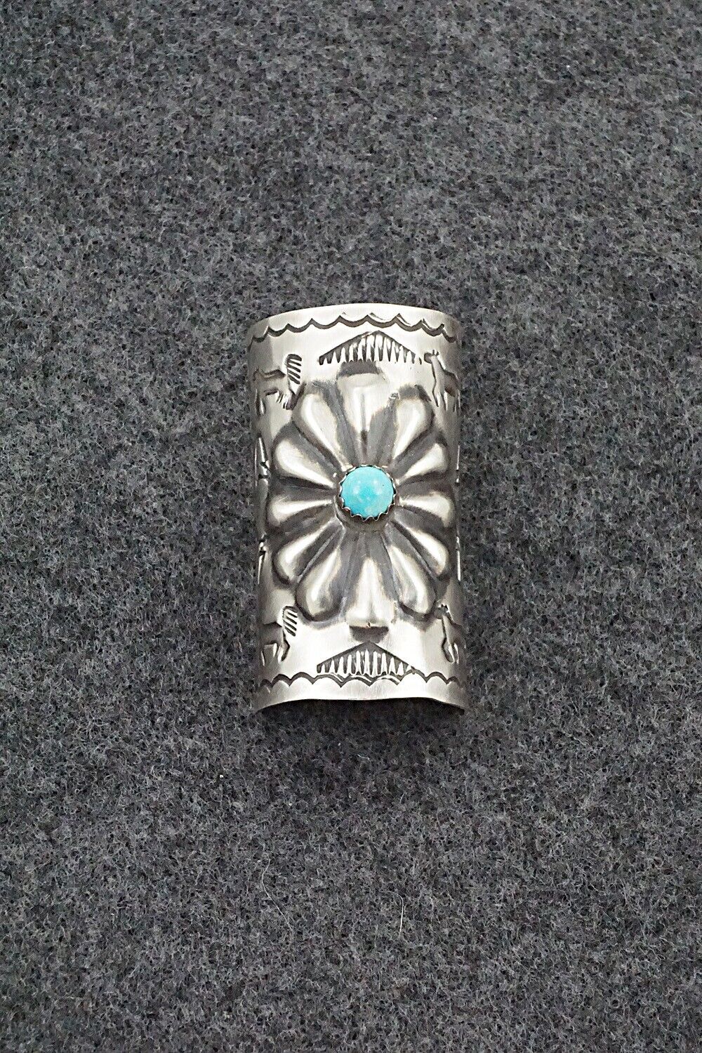 Turquoise & Sterling Silver Hair Pin - Arlene Soce