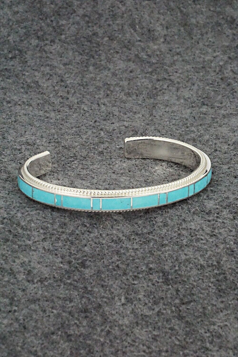 Turquoise & Sterling Silver Bracelet - Ricky Booqua