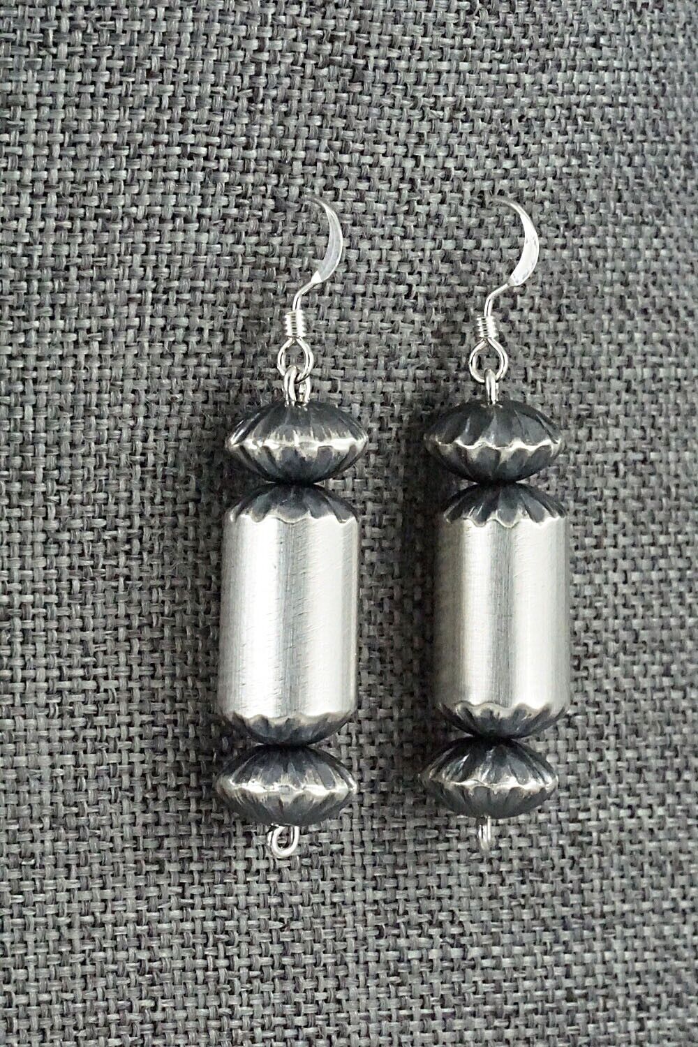 Sterling Silver Navajo Pearl Earrings - Tonisha Haley