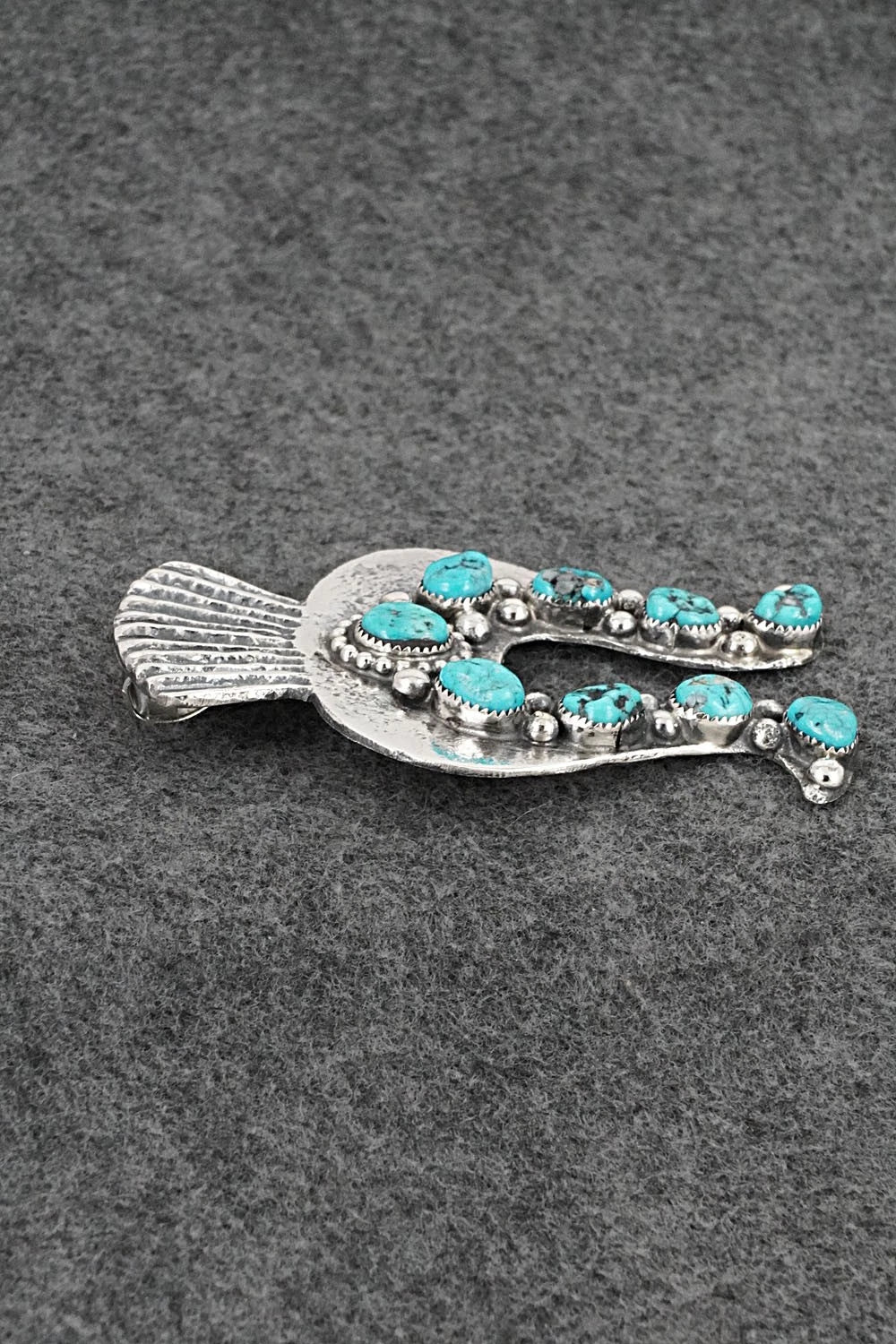 Turquoise & Sterling Silver Pendant - Delbert Arviso