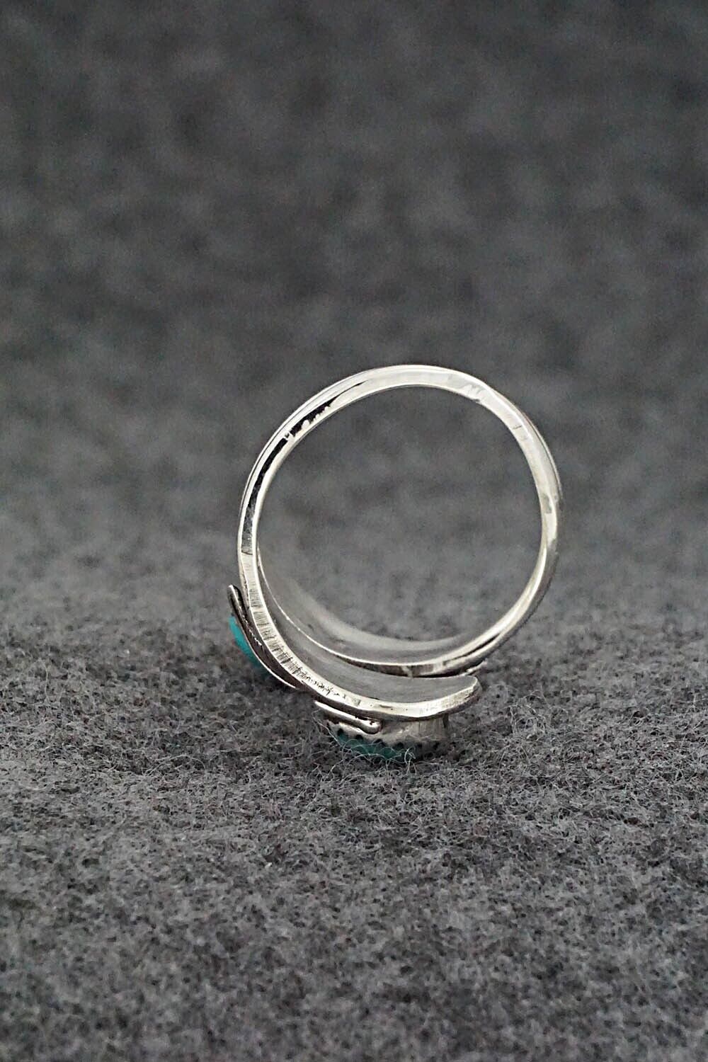 Turquoise & Sterling Silver Ring - Genevieve Francisco - Size 7