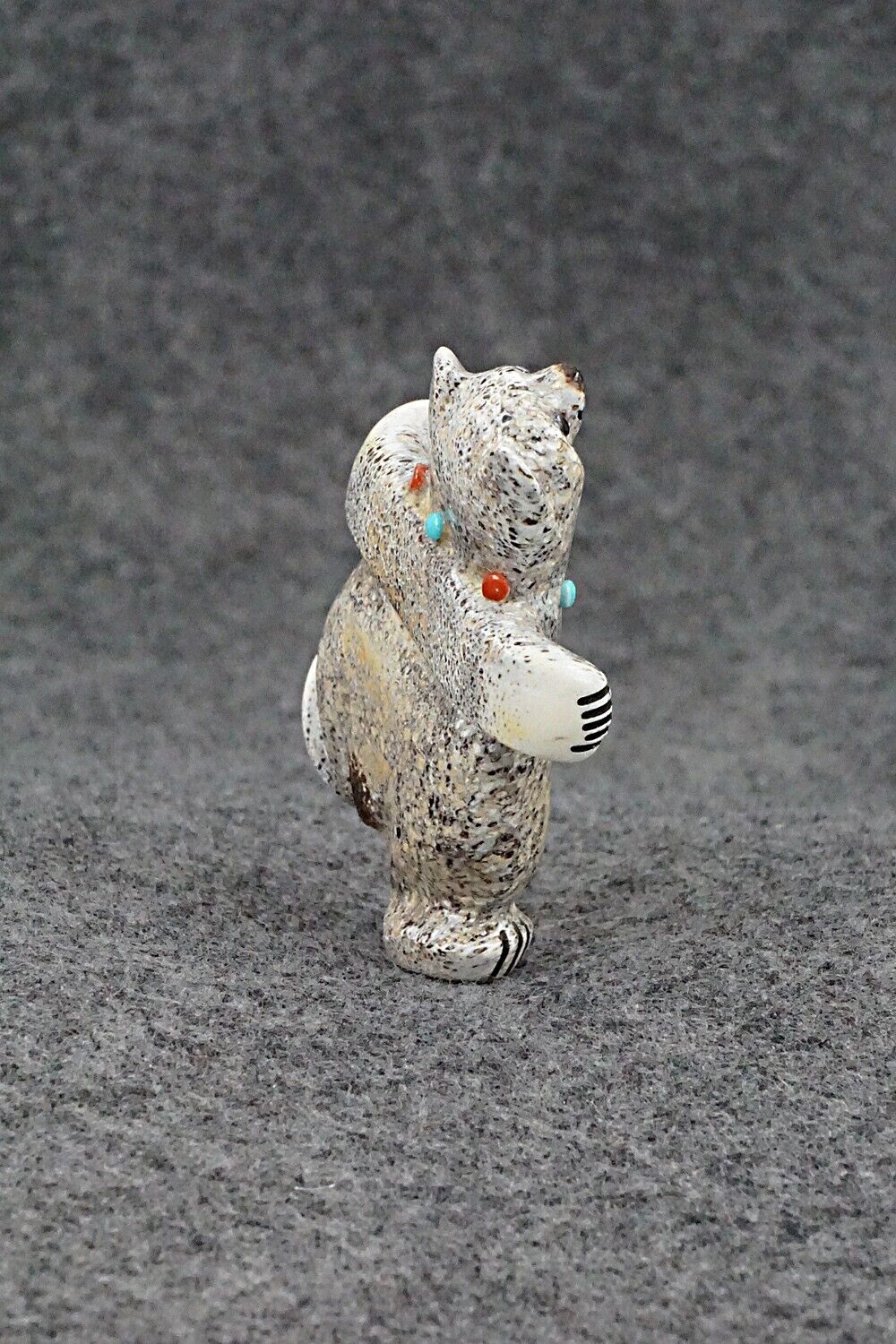 Dancing Bear Zuni Fetish Carving - Claudia Peina