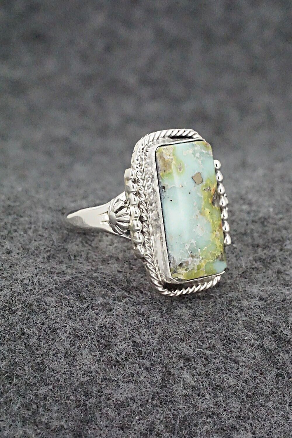 Variscite & Sterling Silver Ring - Andrew Vandever - Size 8.75