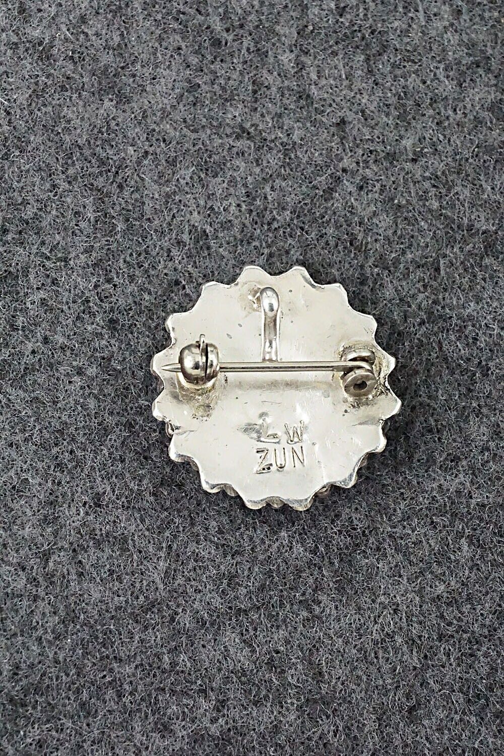 Lapis & Sterling Silver Pendant/Pin - Lorencita Walela