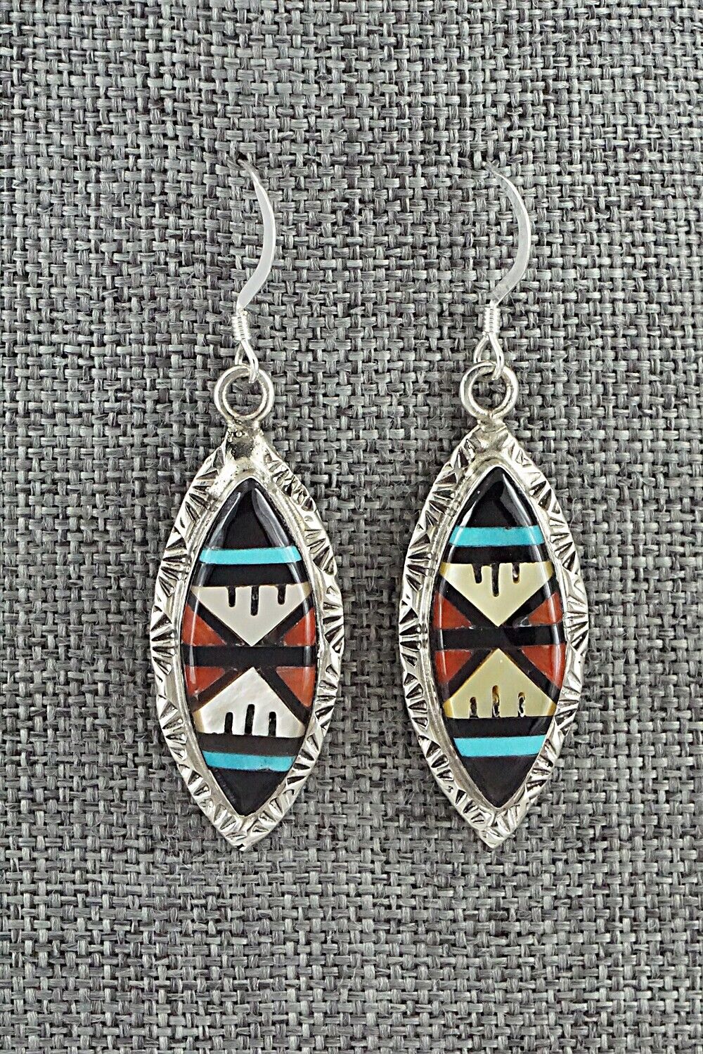 Multi-Stone & Sterling Silver Inlay Necklace Set - Leslie Lamy