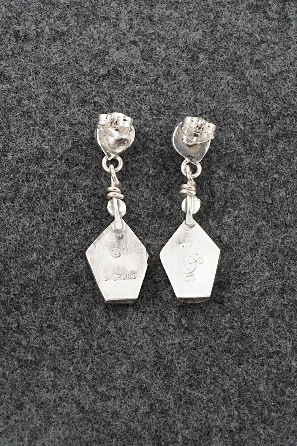 Multi-Stone Inlay & Sterling Silver Earrings - Ola Eriacho