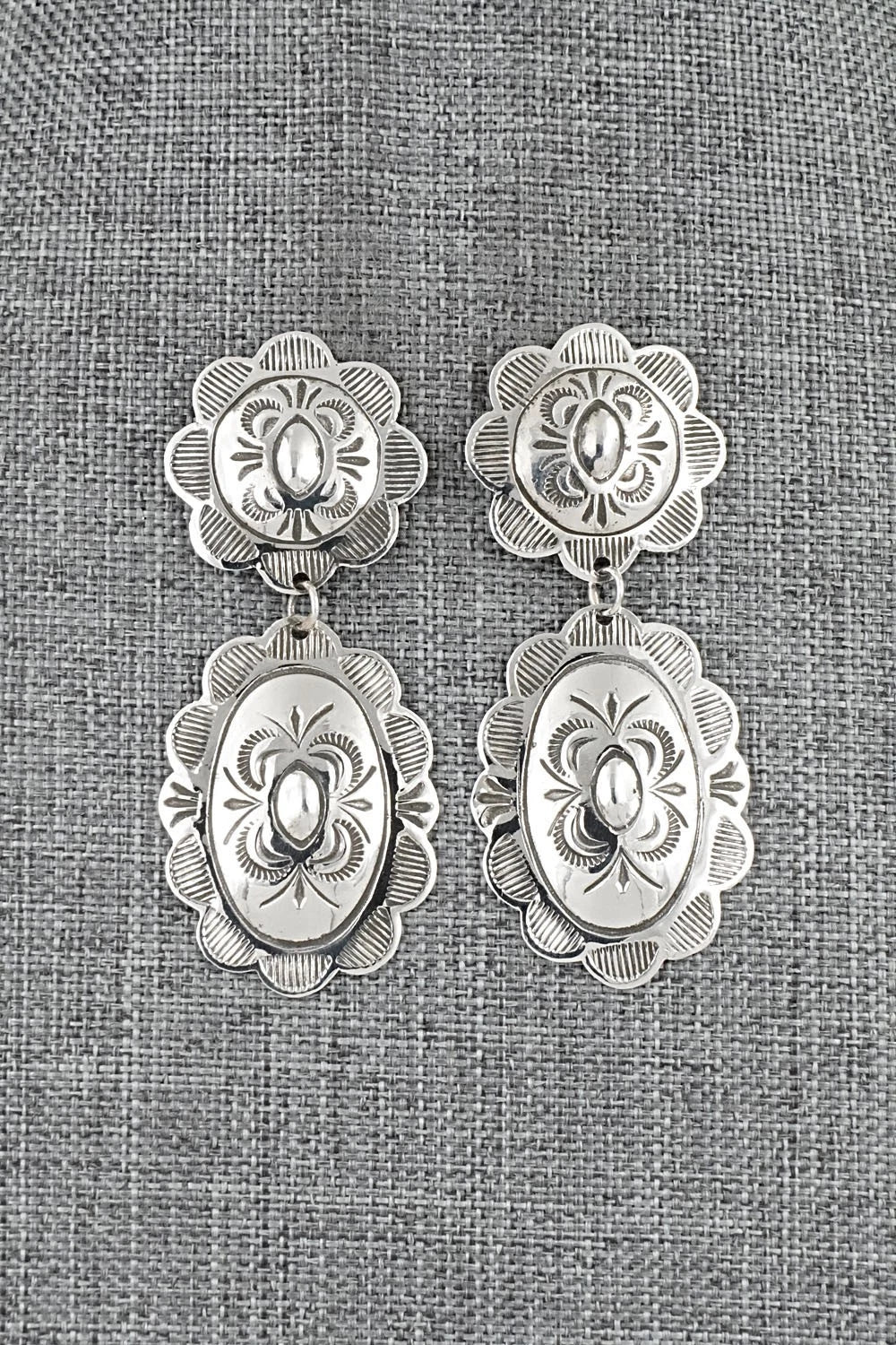 Sterling Silver Earrings - Bertha Begay