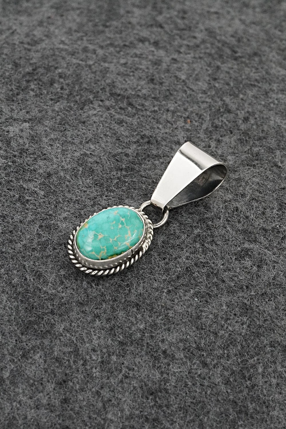Turquoise & Sterling Silver Pendant - Rosemary Saunders