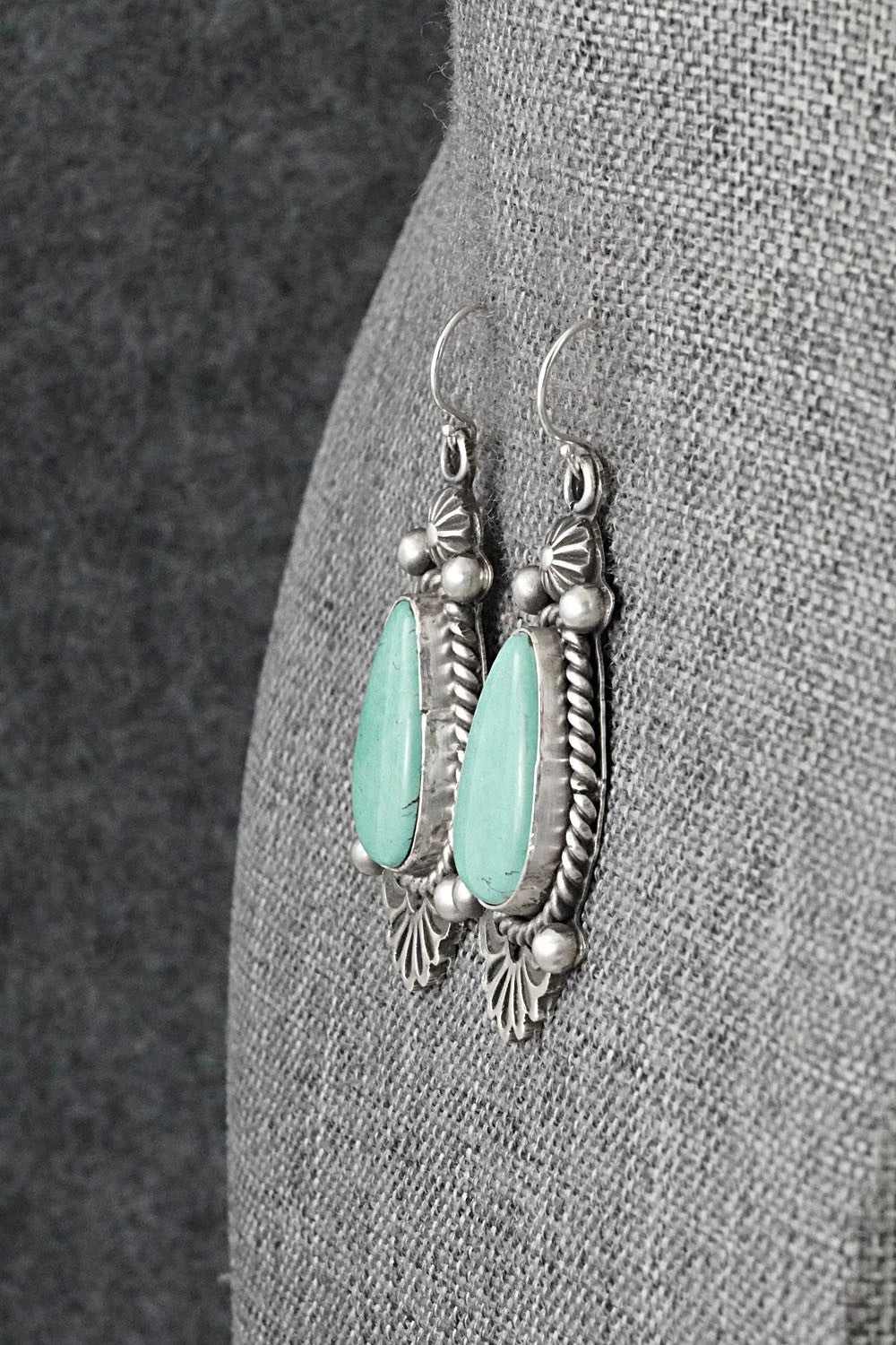 Turquoise & Sterling Silver Earrings - Michael Calladitto