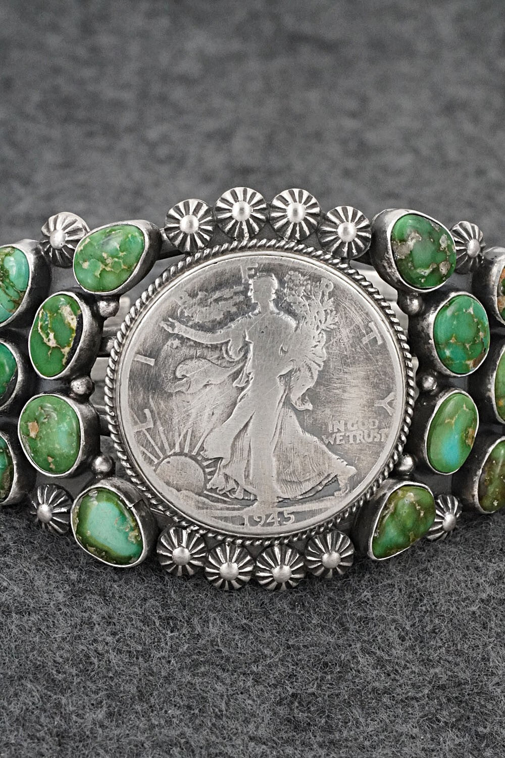 Turquoise and Sterling Silver Bracelet - Derrick Gordon