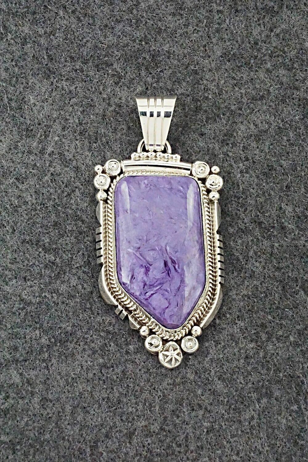 Charoite & Sterling Silver Pendant - Daniel Benally