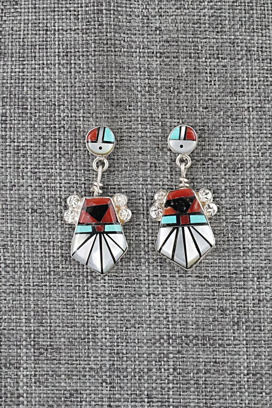 Multi-Stone Inlay & Sterling Silver Earrings - Ola Eriacho