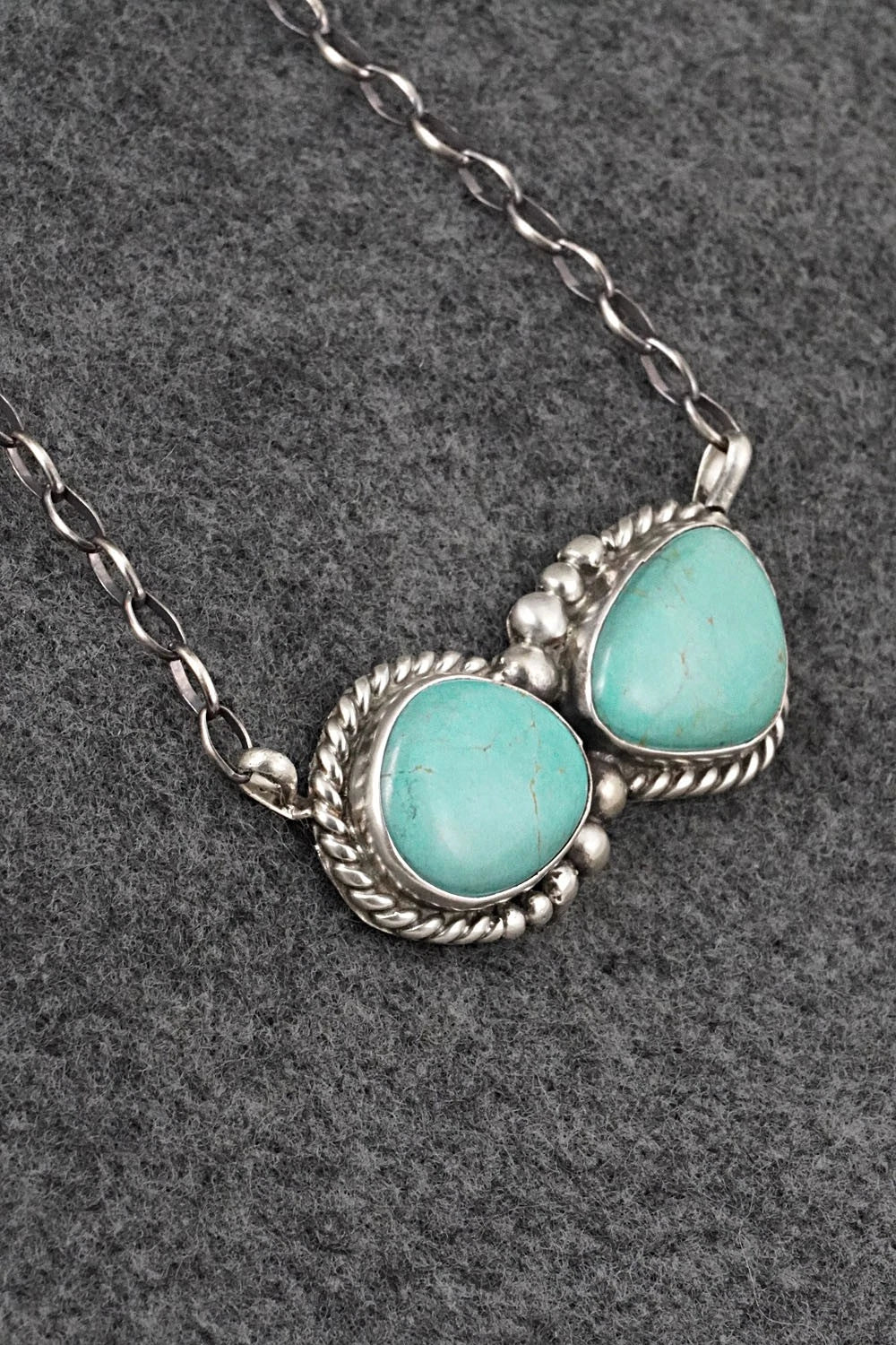Turquoise & Sterling Silver Necklace - Antwone Brown