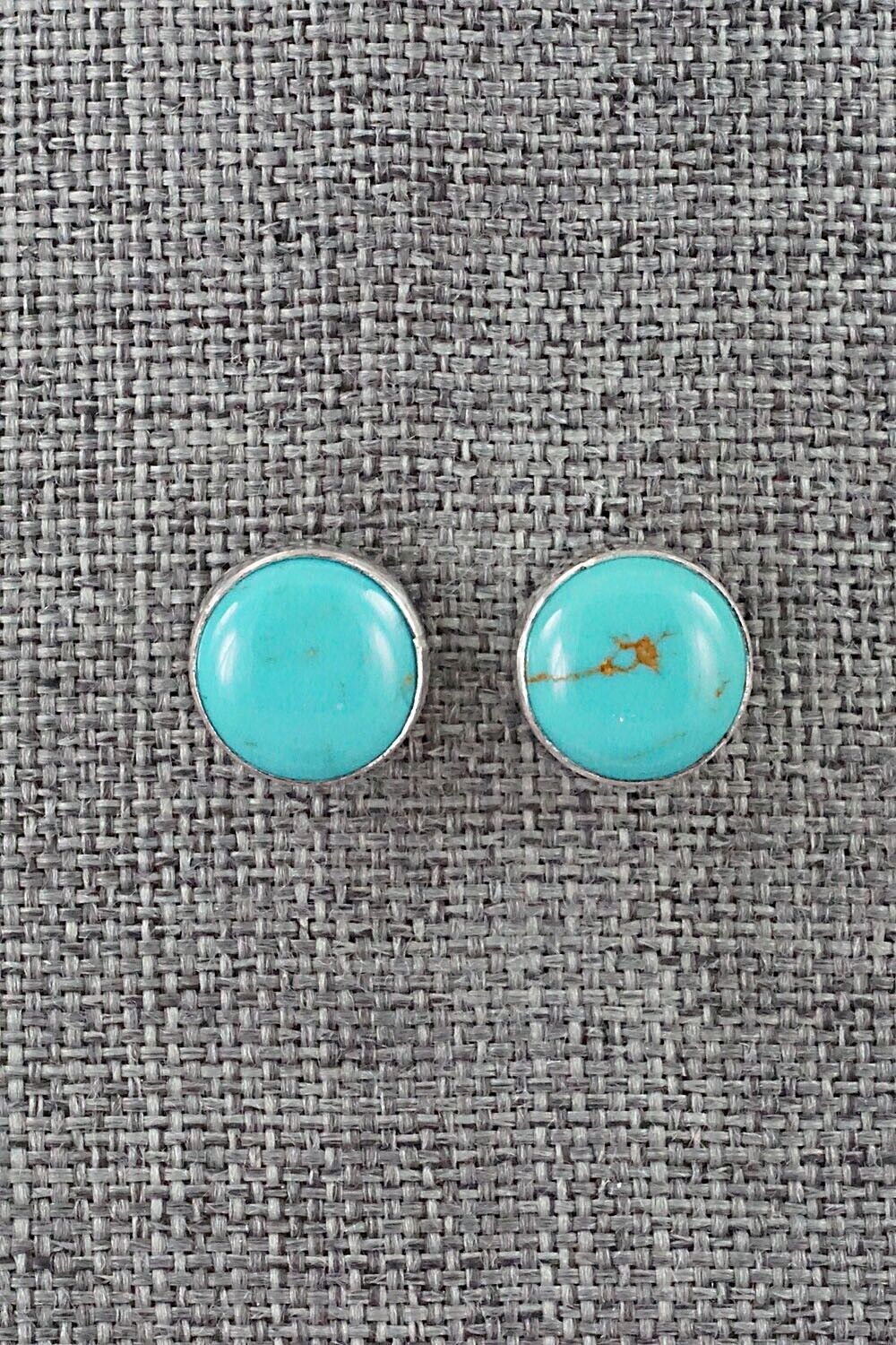 Turquoise & Sterling Silver Earrings - Marco Begaye